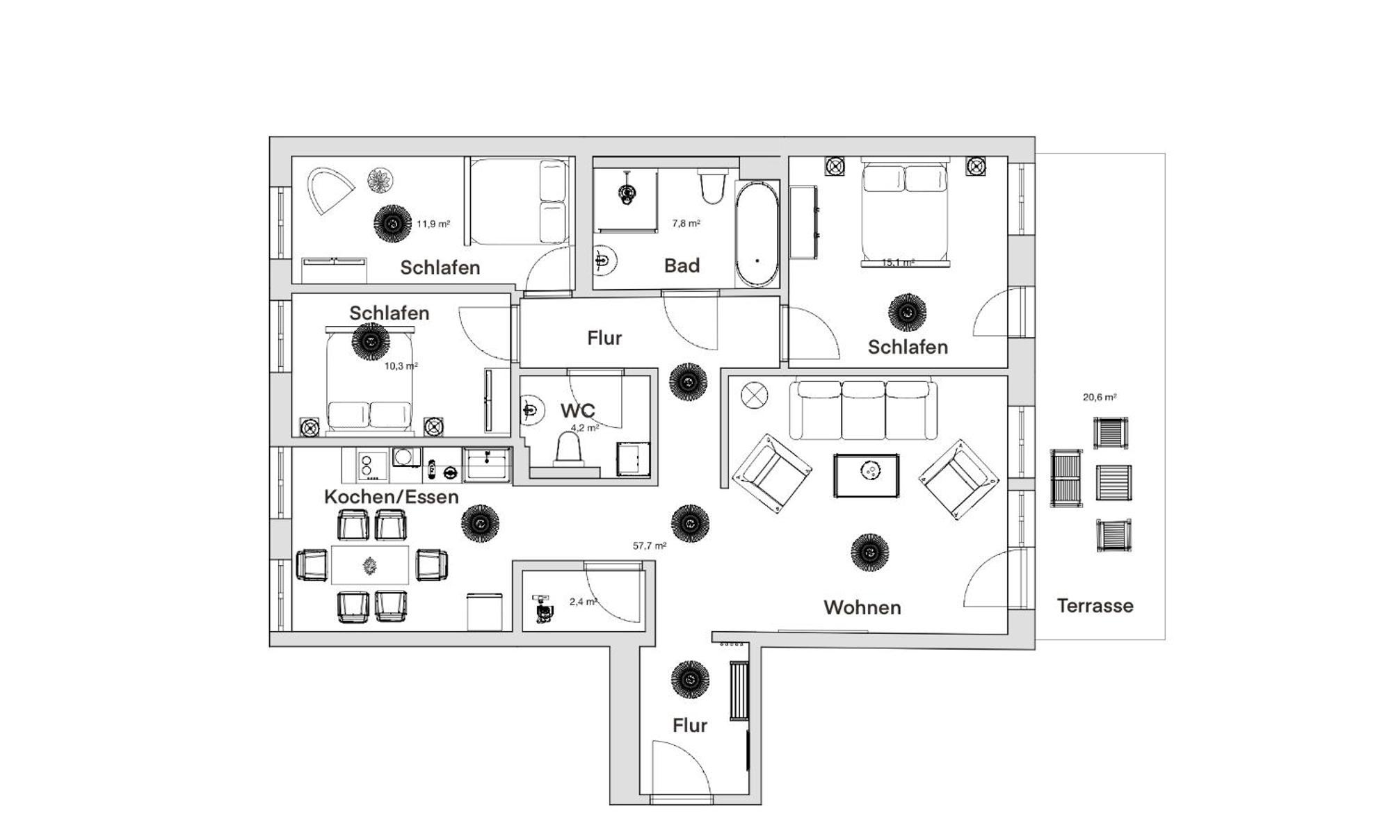 Pineapple Apartments Dresden Altstadt I - 117 Qm - 1X Free Parking 外观 照片